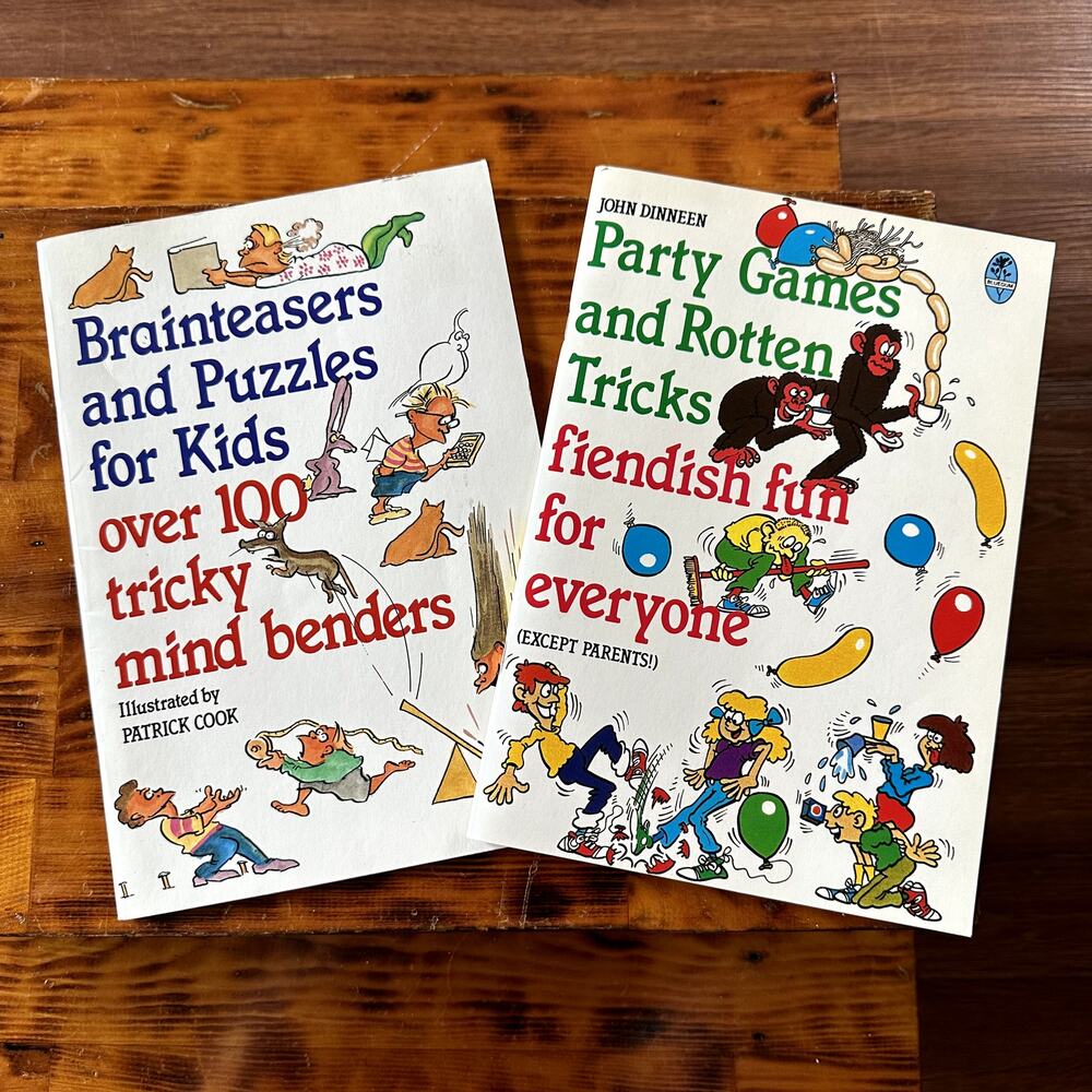 🧸 LOWEST PRICE 🧸 Party Games & Rotten Tricks & Brainteasers & Puzzles Books